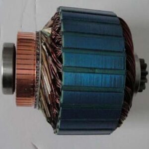 48V COMMERCIAL BUMPER CAR DC MOTOR ARMATURE ROTOR ASSEMBLY WITH MULTI-BAR COPPER COMMUTATOR