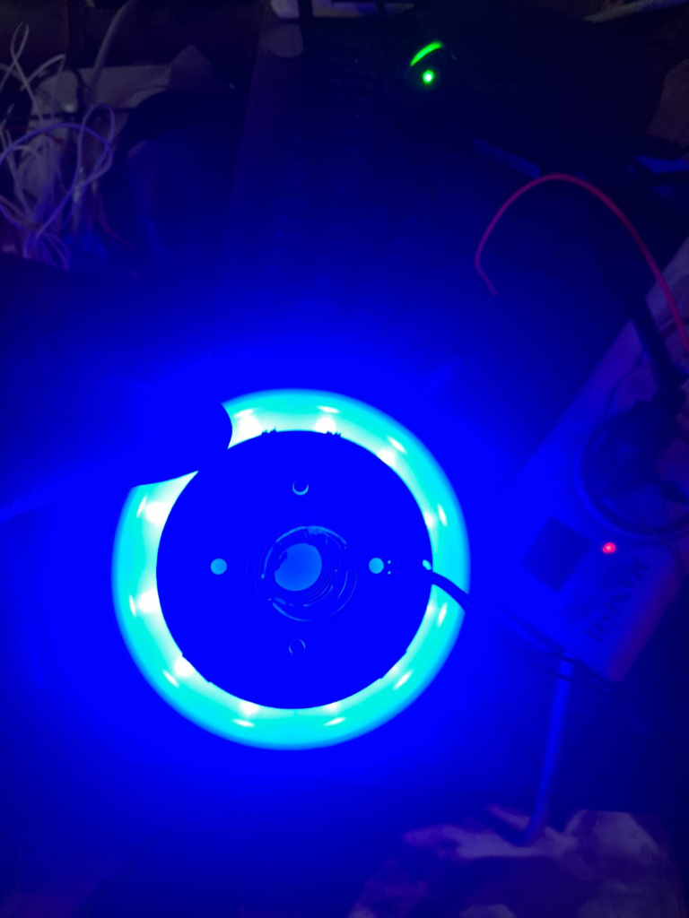 LED PUSHH BUTTON 85MM BLUE