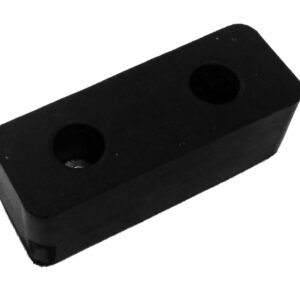 AMUSEMENT PARK BUMPER CAR INDUSTRIAL RUBBER STOPPER BUFFER BLOCK (TWIN-HOLE ANTI-COLLISION SHOCK ABSORBER BRACKET) WHEEL RUBBER