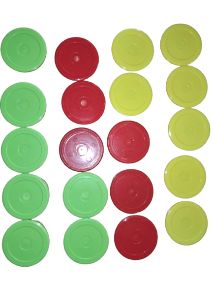pucks 61 mm colors